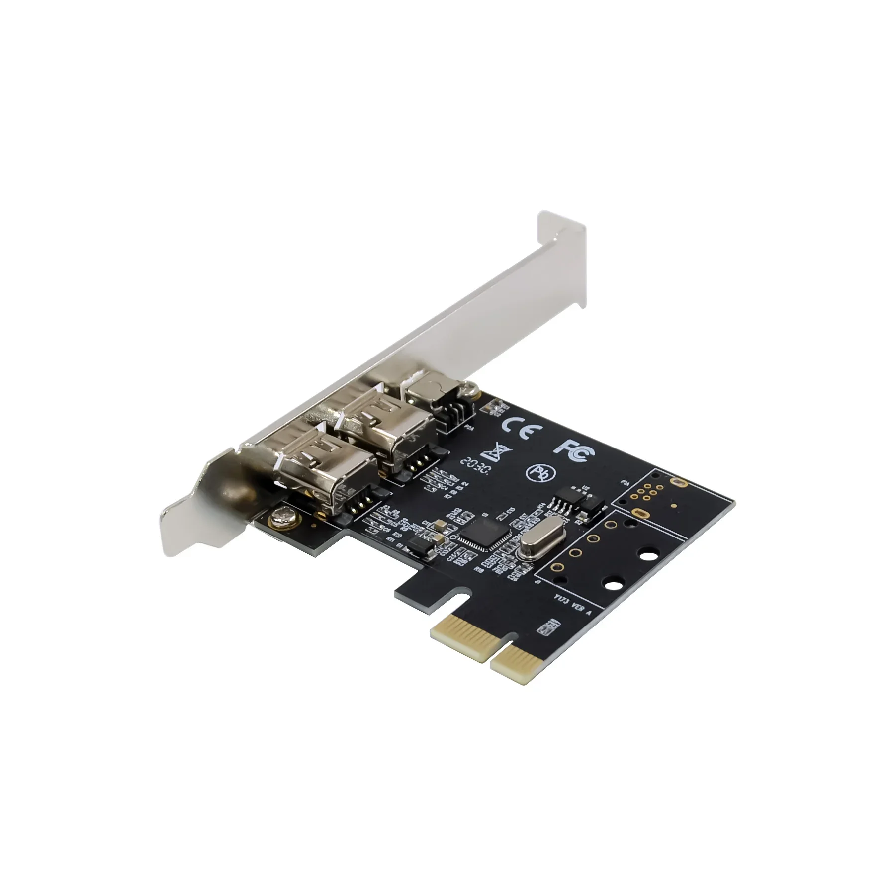 PCIe X1 3 puertos Firewire 4pin 9pin tarjeta de expansión PCI Express 1394B 1394A a través de VT6315 adaptador de Chipset PCI-E 1X a 1394 tarjeta de sonido - imagen 5