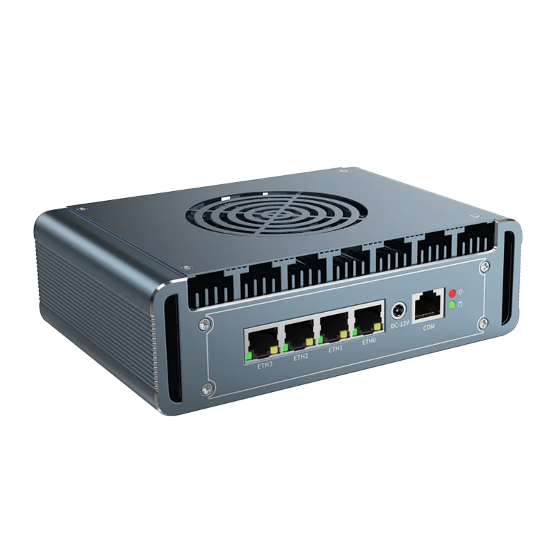 Mini PC con ventilador de 2,5G, enrutador N100 de 12. a generación, Intel 4 * i226 LAN Celeron N6005 J5005 pfSense PVE Firewall, mini ordenador de aluminio windows11 - imagen 4