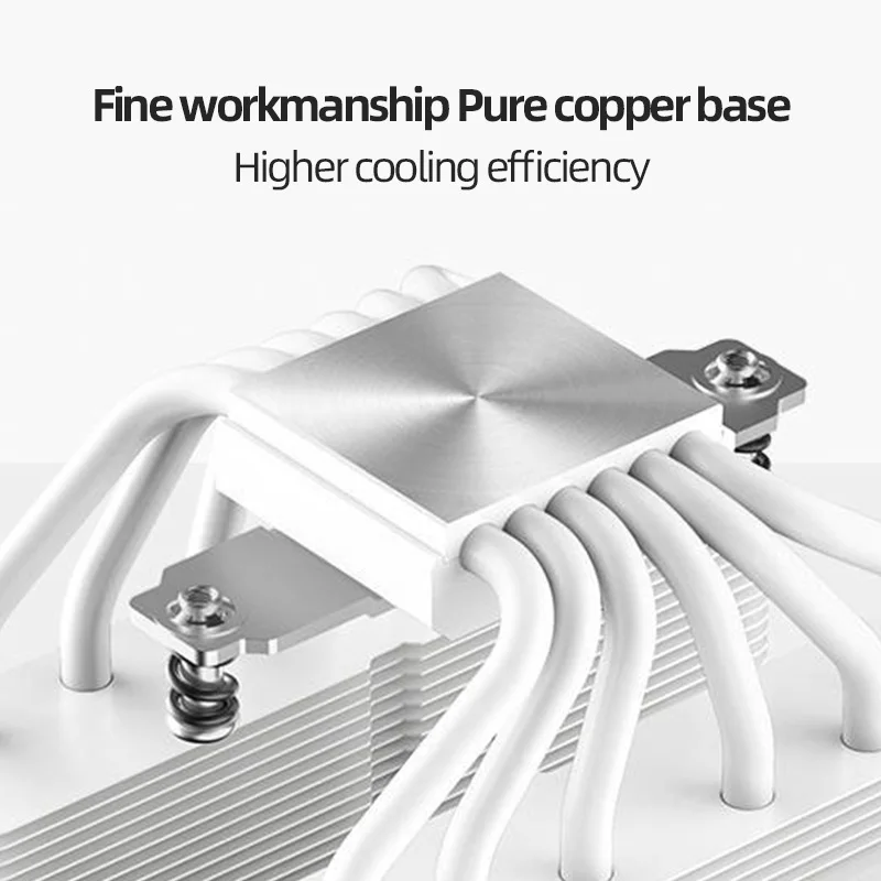 DeepCool AK620 Digital Twin Towers CPU enfriador de aire 6 heatpipes blanco ventiladores duales radiador para LGA1700 2011-v3 115X 1200 AMD AM4 AM5 - imagen 4