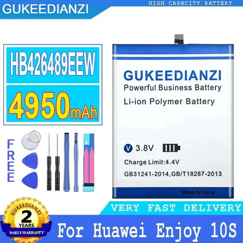 Reemplazo confiable duradero HB426489EEW para Huawei Enjoy 10S batería de teléfono móvil 4950Mah