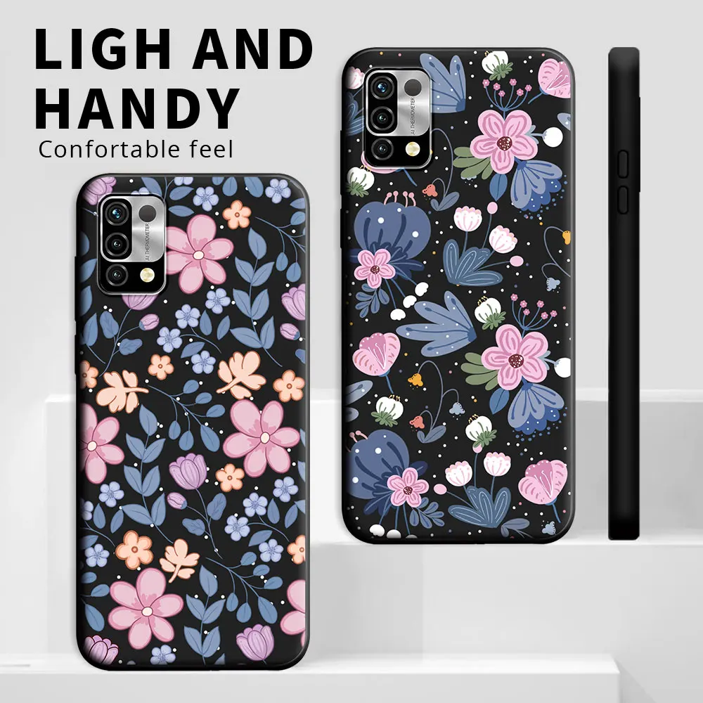 Funda de silicona suave para teléfono móvil, carcasa trasera con dibujos animados de flores, a prueba de golpes, TPU, para Umidigi Power 7 Max, 5 5S - imagen 3