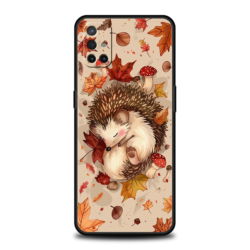 Funda de teléfono para OnePlus 13 12 11 10 9 Pro 9T 13R 12R 10R 9RT 10T 8T 8 Nord 2T CE 2 3 5G N200 N30 cubierta lindo pequeño erizo - imagen 4