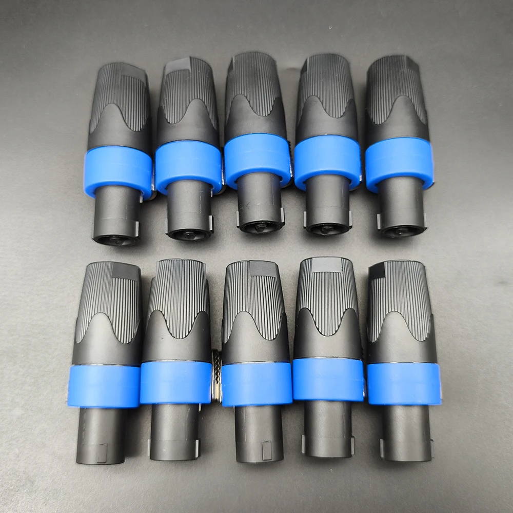 Conector NL4FC de 4 polos para altavoz, conectores de bloqueo giratorio de Audio para Neutrik Speakon NL4FX, 10 Uds.