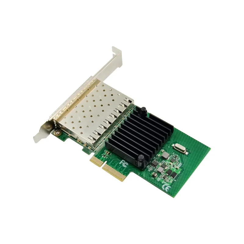 4 puertos SFP PCIE X4 1G adaptador NIC de fibra óptica de cuatro puertos controlador de tarjeta de red CHIPSET INTEL 350AM4 Gigabit 1000M Ethernet - imagen 5