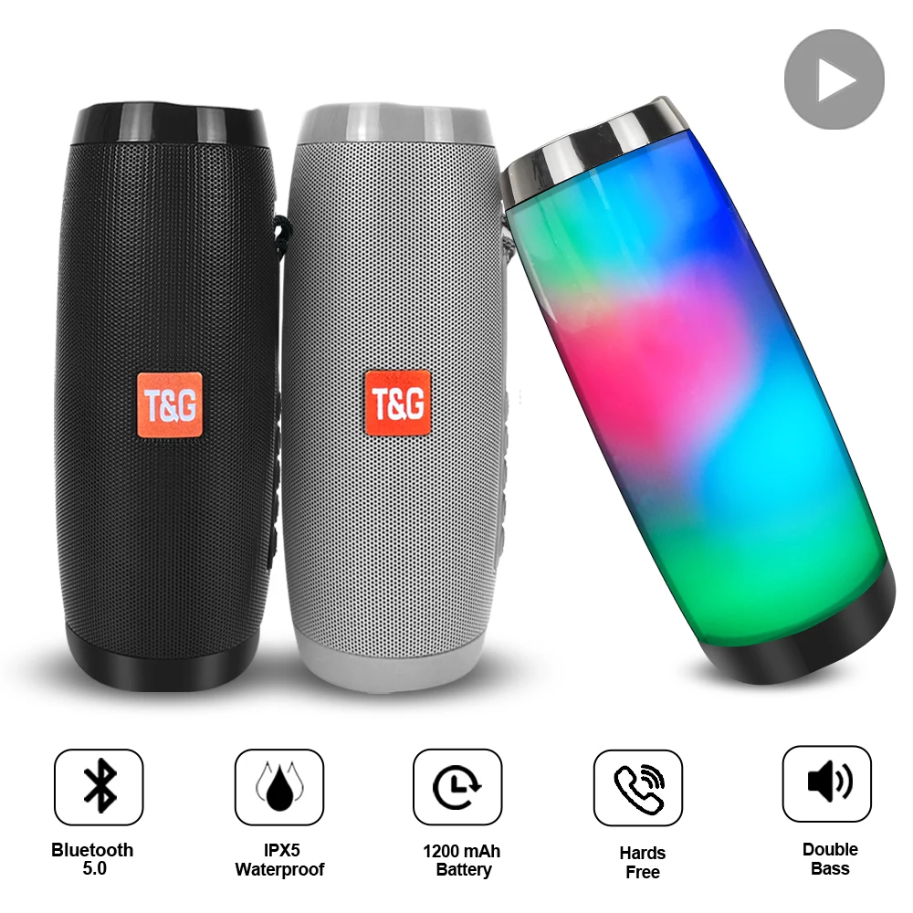 Altavoz Bluetooth portátil inalámbrico para exteriores, barra de sonido con Radio FM, Subwoofer, Aux, Bluetooth, para teléfono - imagen 2