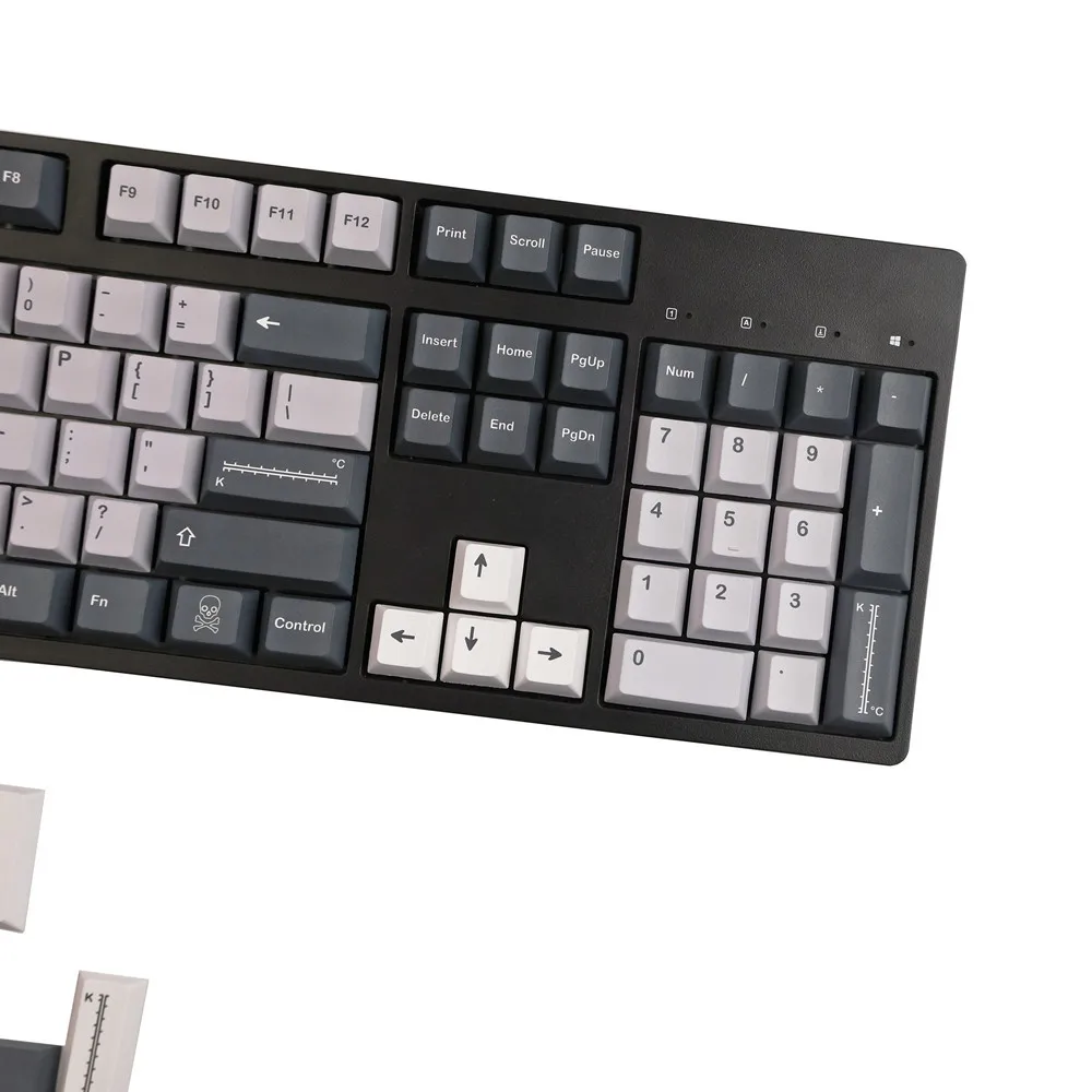 Juego de 140 teclas GMK Mercury, teclas de sublimación de tinte PBT, teclas de perfil de cereza con barra espaciadora ISO Enter 7U 1.75u 2u Shift - imagen 3