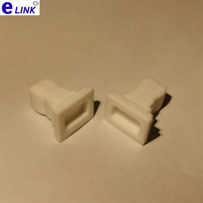Tapa antipolvo SC 1000 Uds para adaptador SC fibra óptica blanca simplex dúplex SM MM enchufe protector de plasítico suministro de fábrica ELINK - imagen 3