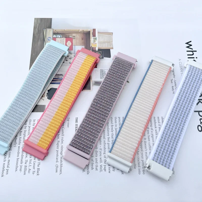 Correa de nailon de 20mm y 22mm para reloj inteligente Garmin Venu 3 2 Forerunner 645, pulsera Garmin Vivoactive 3 4 5 - imagen 5