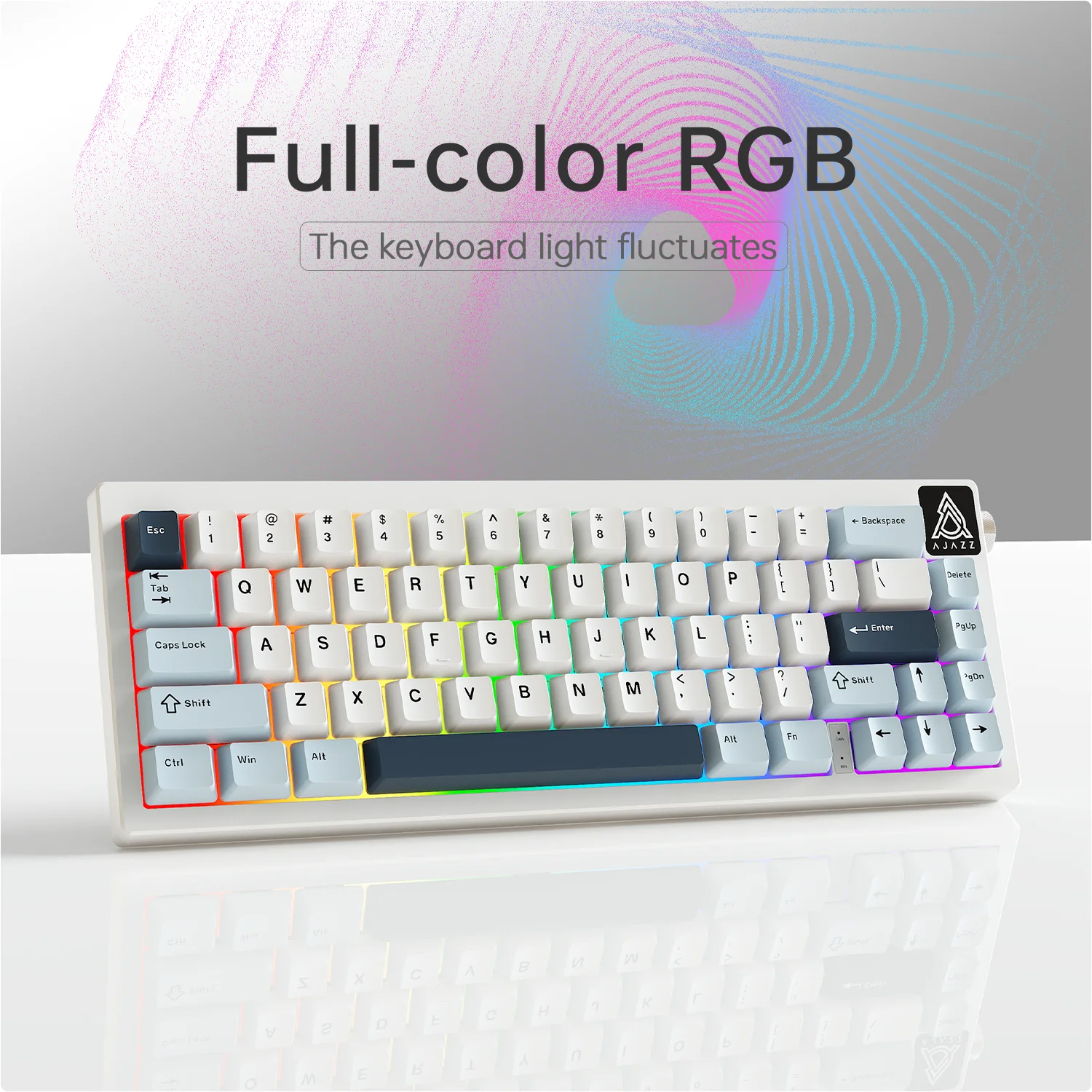 Nuevo Teclado mecánico inalámbrico AJAZZ AK650, Bluetooth, modo Triple, junta de juego personalizada con pantalla, regalo con cable para videojuegos - imagen 5
