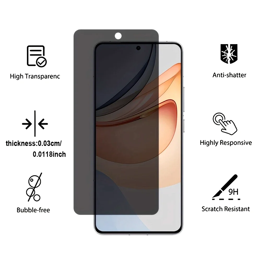 2 uds vidrio templado antiespía para Redmi Note 14 5G 13 12 Pro 14S 12S 11S Protector de pantalla para Redmi 14C 13C 12C 10 9 película de vidrio - imagen 5