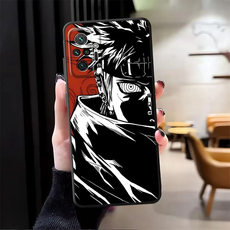 Funda de Anime Cool Pain para Xiaomi Redmi Note 10S 11s 9 10 11 12 Pro 12s 13 14 Pro Plus 7 8 9S funda de teléfono suave negra - imagen 3