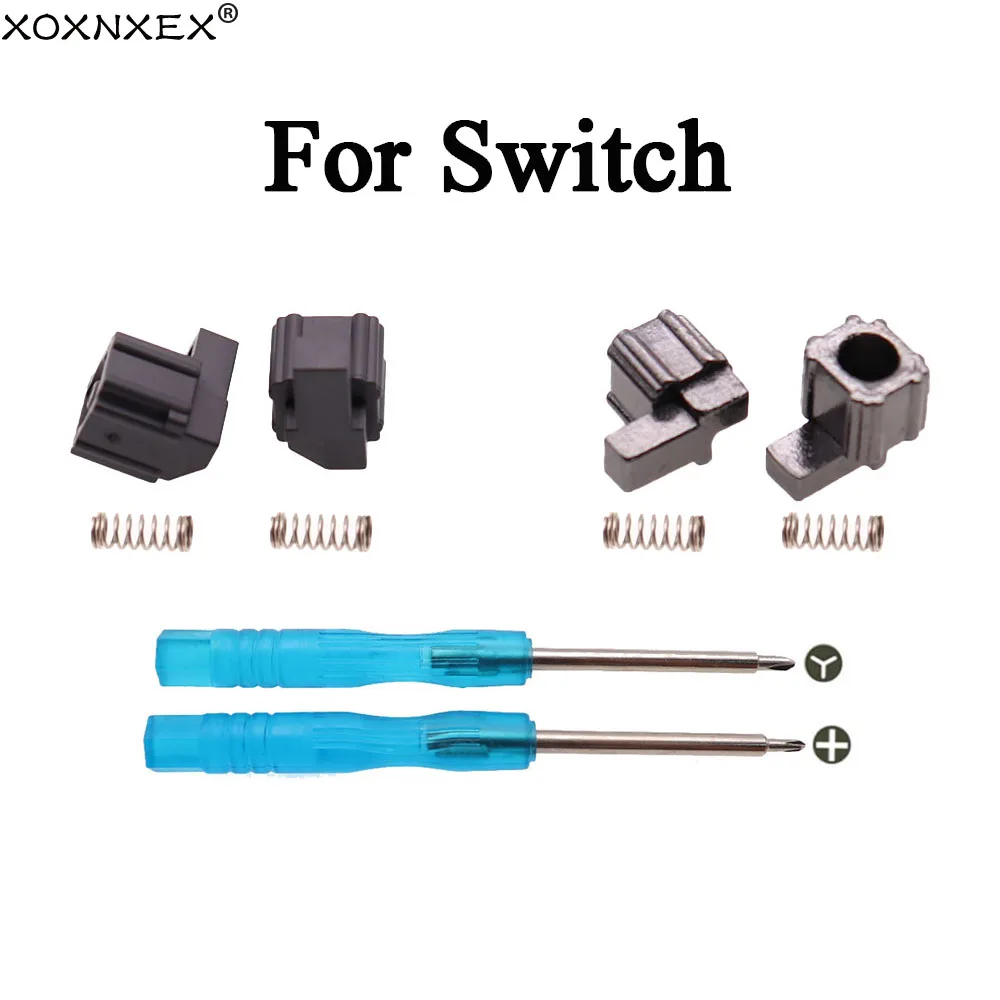 Piezas de herramientas de reparación sueltas para controlador Switch NS Joy-Con, hebilla deslizante izquierda y derecha, soporte de pestillo de bloqueo de Metal OEM