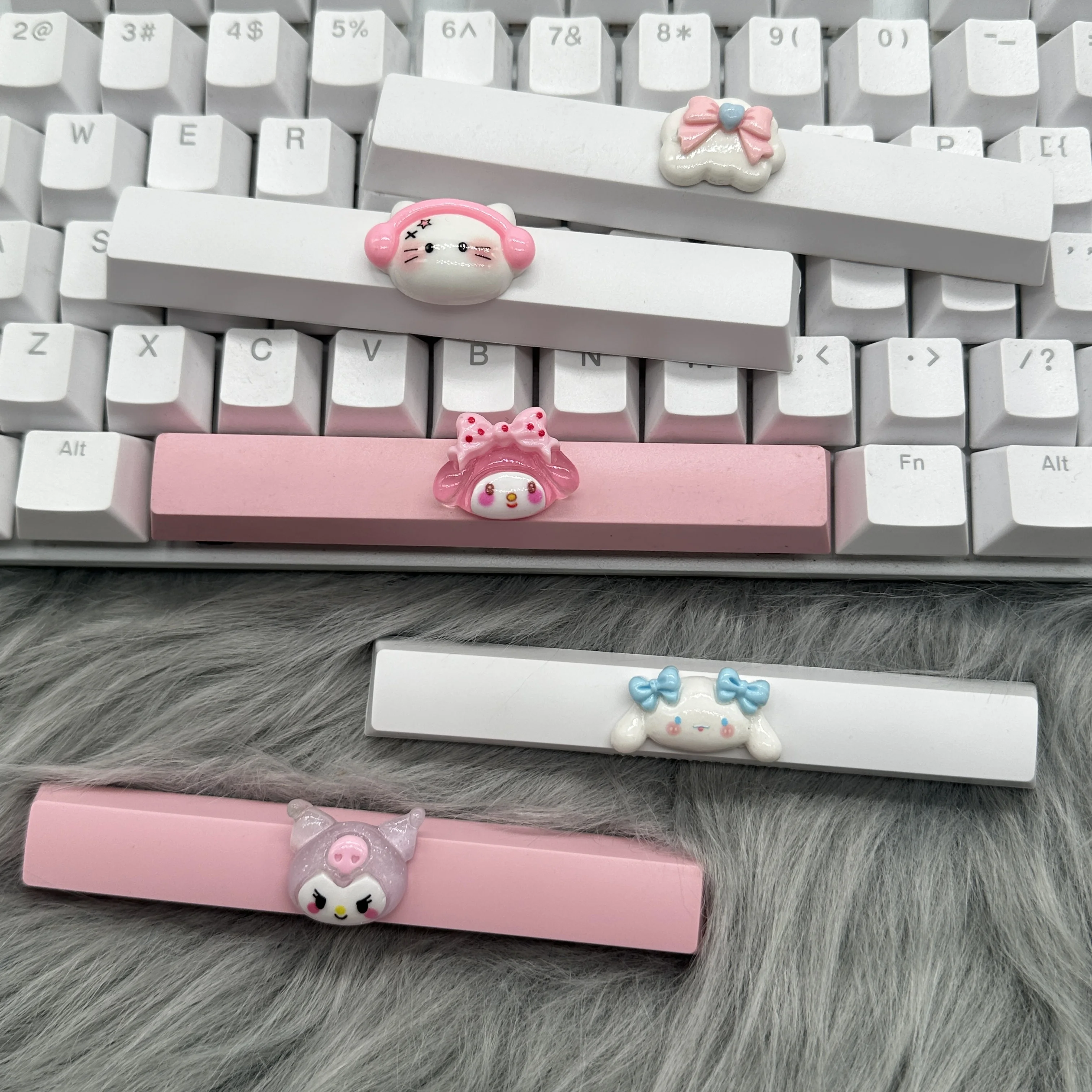 DIY lindo niña Keycap 6.25u barra espaciadora Keycap Teclado mecánico cumpleaños Keycap oferta de regalo