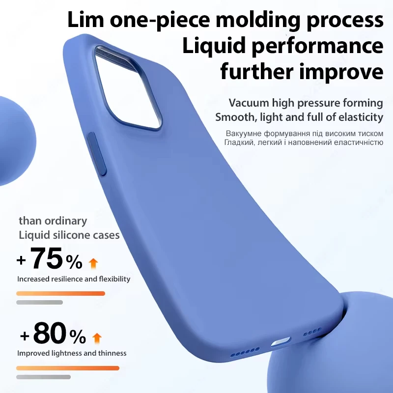 Funda de silicona líquida para iPhone 16 Pro Max para Apple iPhone 15 14 13 Plus Mini Protector de teléfono accesorio de cubierta completa a prueba de golpes - imagen 4