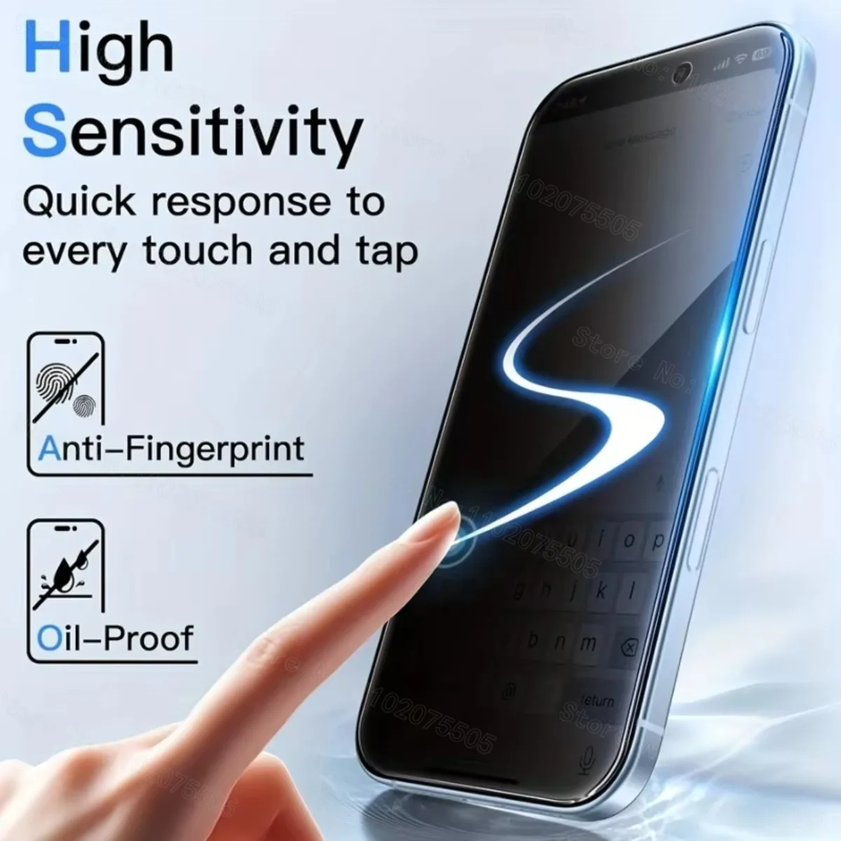 Paquete de 4 protectores de pantalla de privacidad para iPhone 17 16 15 14 Pro Max vidrio templado para iphone 13 12 11 Pro 16e Mini XR XS Max vidrio - imagen 5