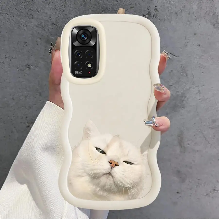 Funda para Xiaomi Redmi Note 13 Pro Plus 12 10S 9 8 9S 11 14 Pro 10 funda de teléfono suave lindo gato - imagen 5