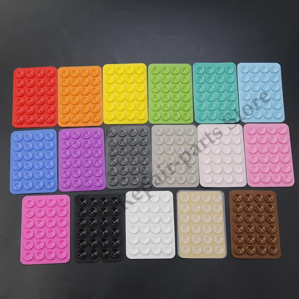 Ventosa de silicona gruesa, 24 ventosas cuadradas, teléfono móvil, tableta, equipaje, Cargador Universal, Funda de cuero, 2 unidades - imagen 5