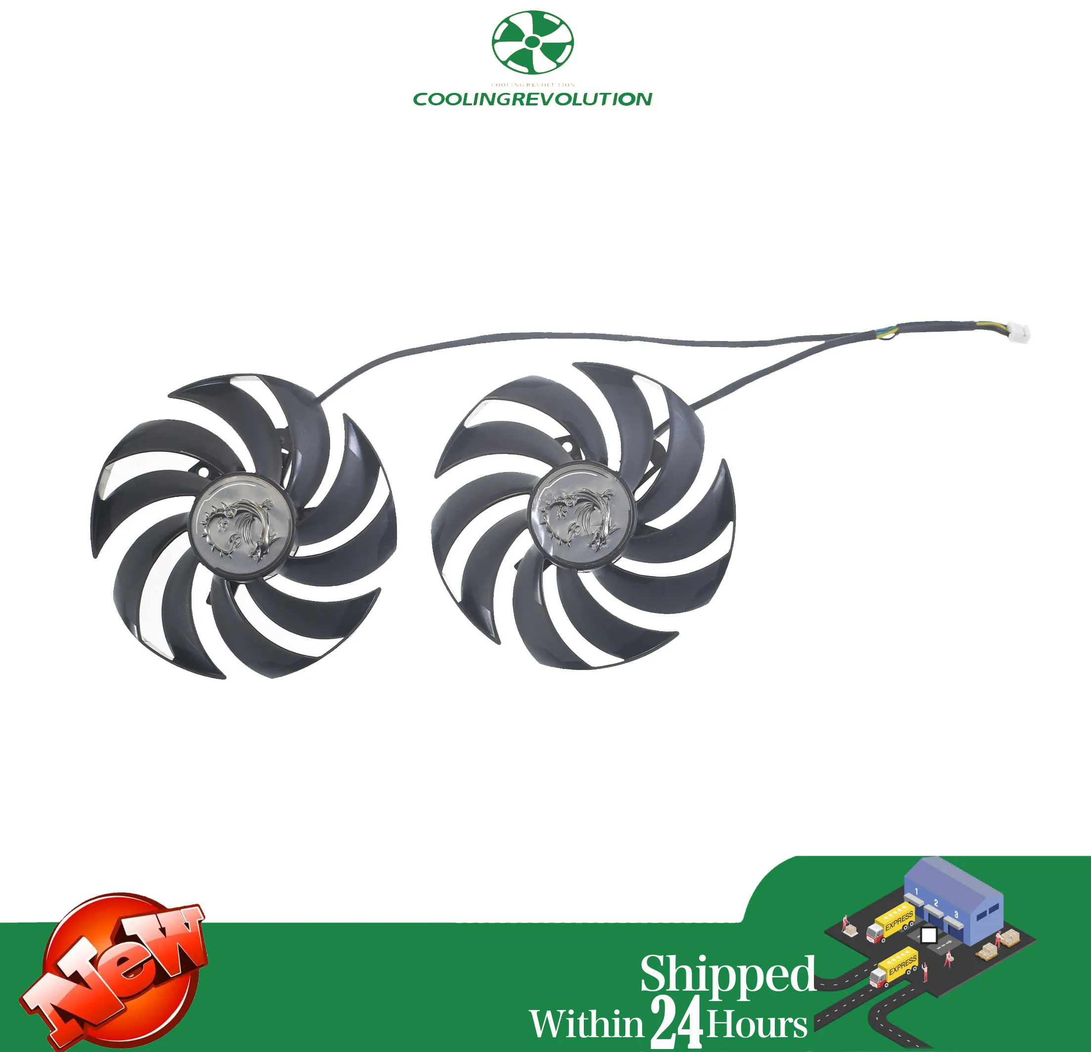 Ventilador de tarjeta de vídeo PLD10010B12HH de 95MM para MSI GeForce RTX 3070 3080 3090 3070Ti SUPRIM X ventilador de refrigeración de tarjeta gráfica con rodamiento de bolas de remolque - imagen 3