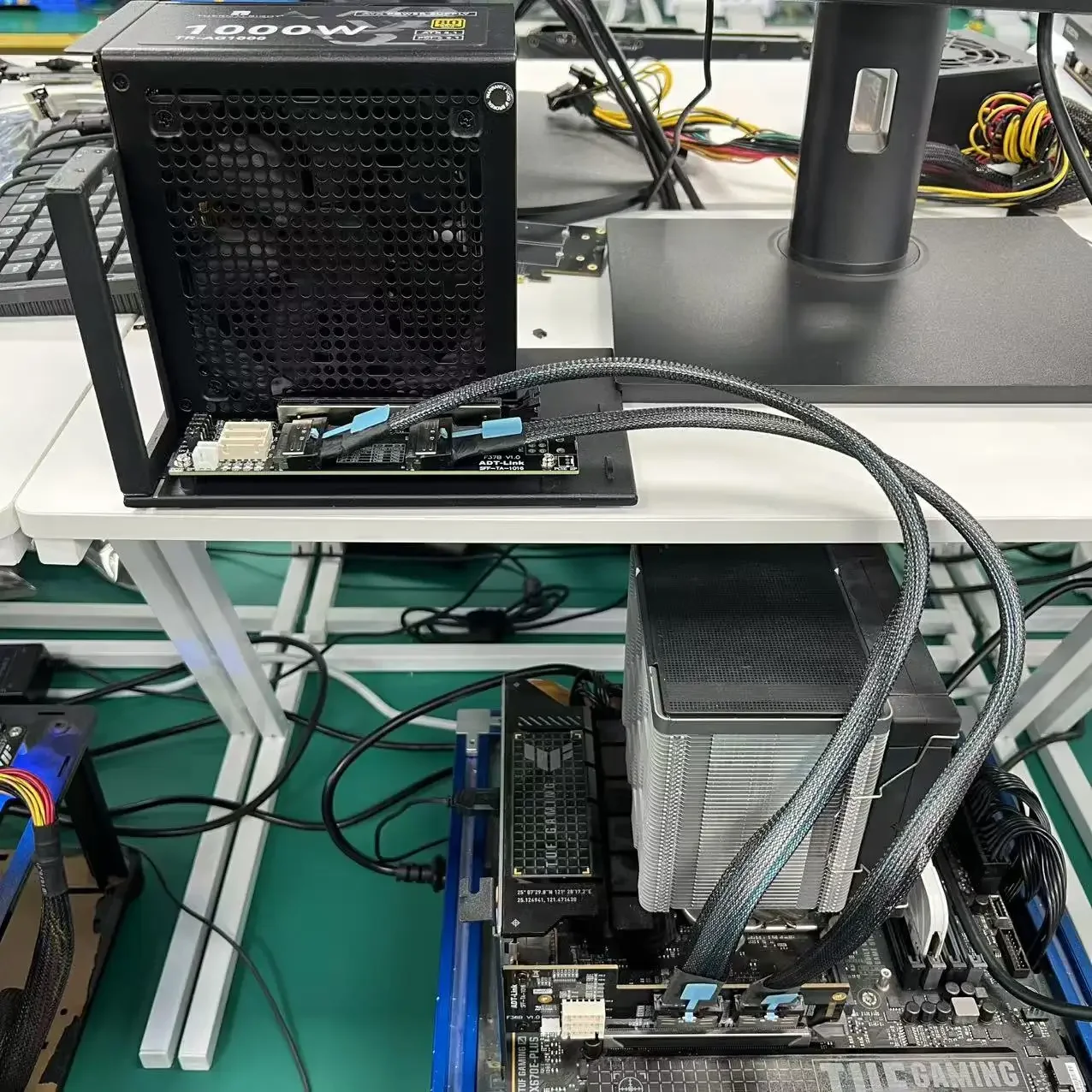 Cable Extensor PCIe ADT GEN4 – Adaptador Bifurcación Elevador - imagen 4