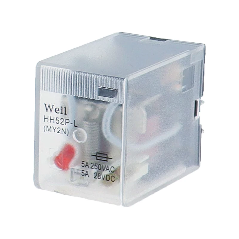 10 unids/lote bobina MY2NJ DPDT relé de potencia electromagnética 8 pines AC 12V 24V 36V 48V 110V 220V 380V - imagen 4