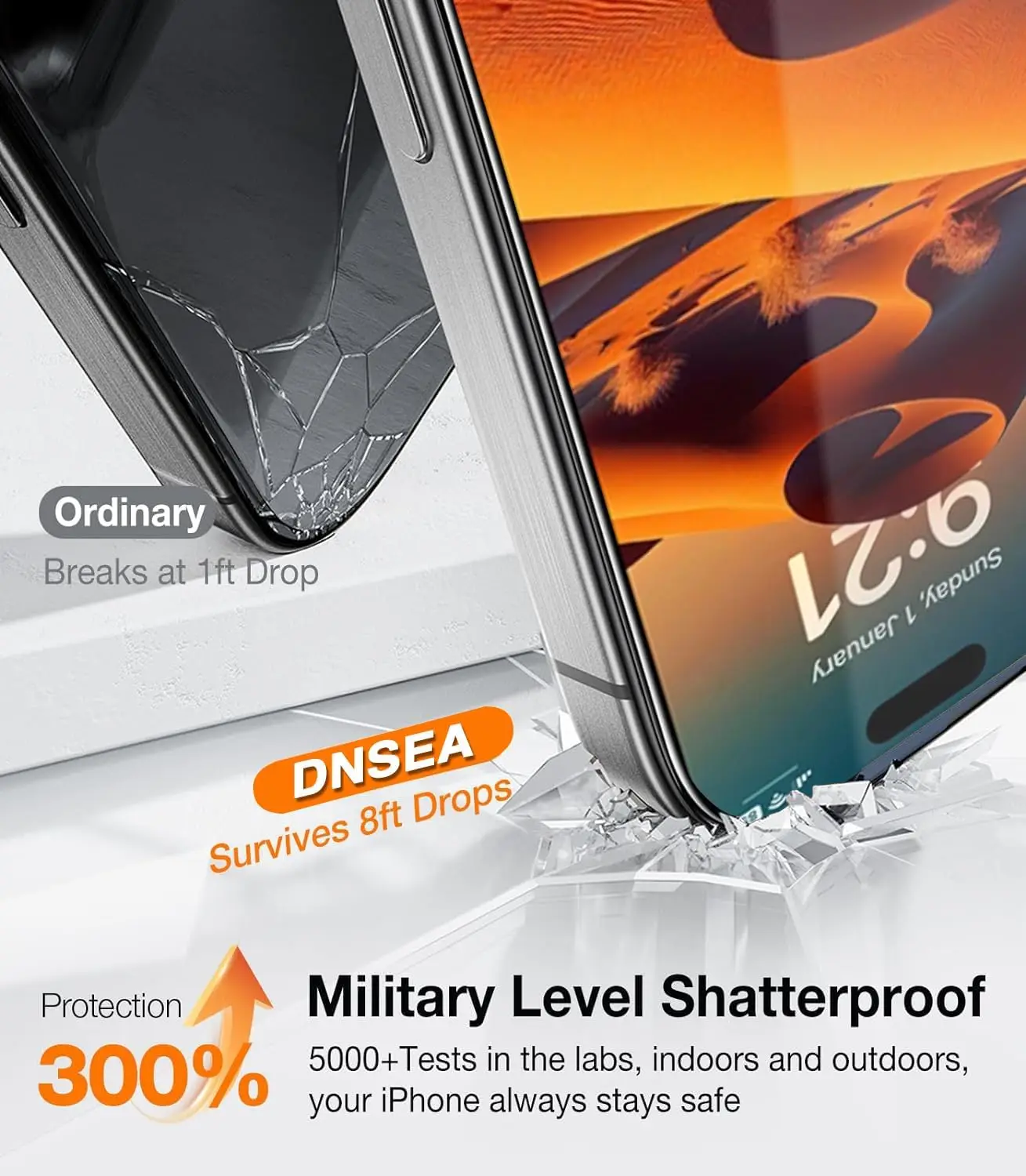 2 uds vidrio templado para iPhone 14 15 16 Plus 13 12 11 Pro Max Mini XS Max X XR Protector de pantalla sin polvo instalación con fácil - imagen 3