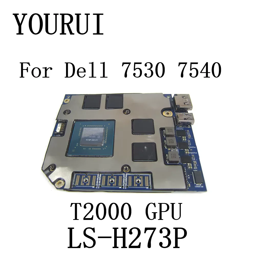 For Dell Precision 7540 7530 Video Card 4GB GDDR5 T2000 GPU CN-0HV0DX 0HV0DX EDA50 LS-H273P - imagen 2