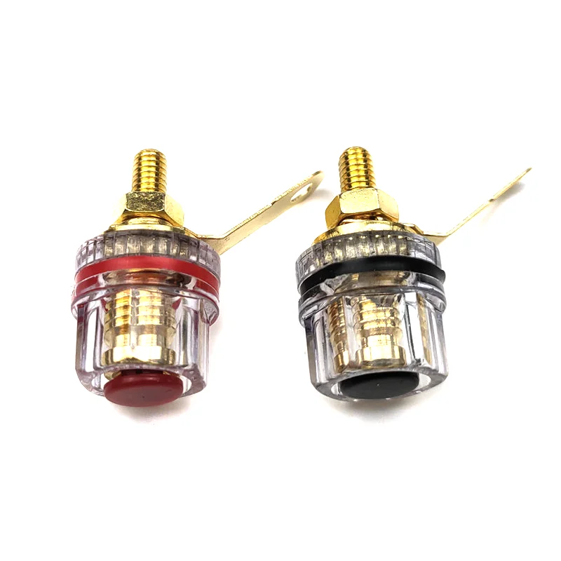 Poste de encuadernación de Terminal de altavoz amplificador de 4 piezas, conector Jack de enchufe Banana de 4mm y 27mm - imagen 3