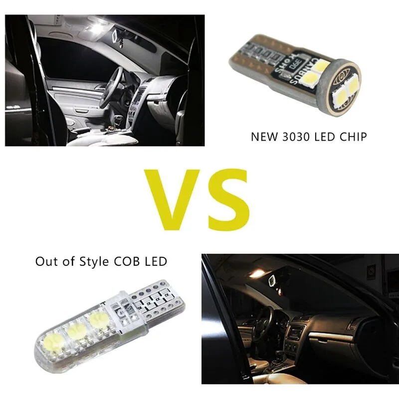 10 Uds T10 W5W 3030 6smd luces LED superbrillantes para estacionamiento de coche WY5W bombillas laterales de giro de cuña automática Canbus sin Error - imagen 5
