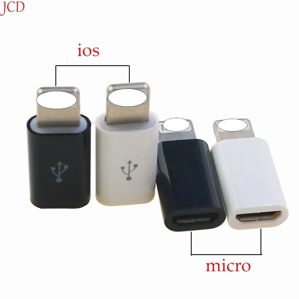 Mini OTG Micro Usb a adaptador Lightning para IPhone 12 11 Pro XS Max XR X 10 8 7 Plus Microusb macho a Ios conector hembra de 8 pines