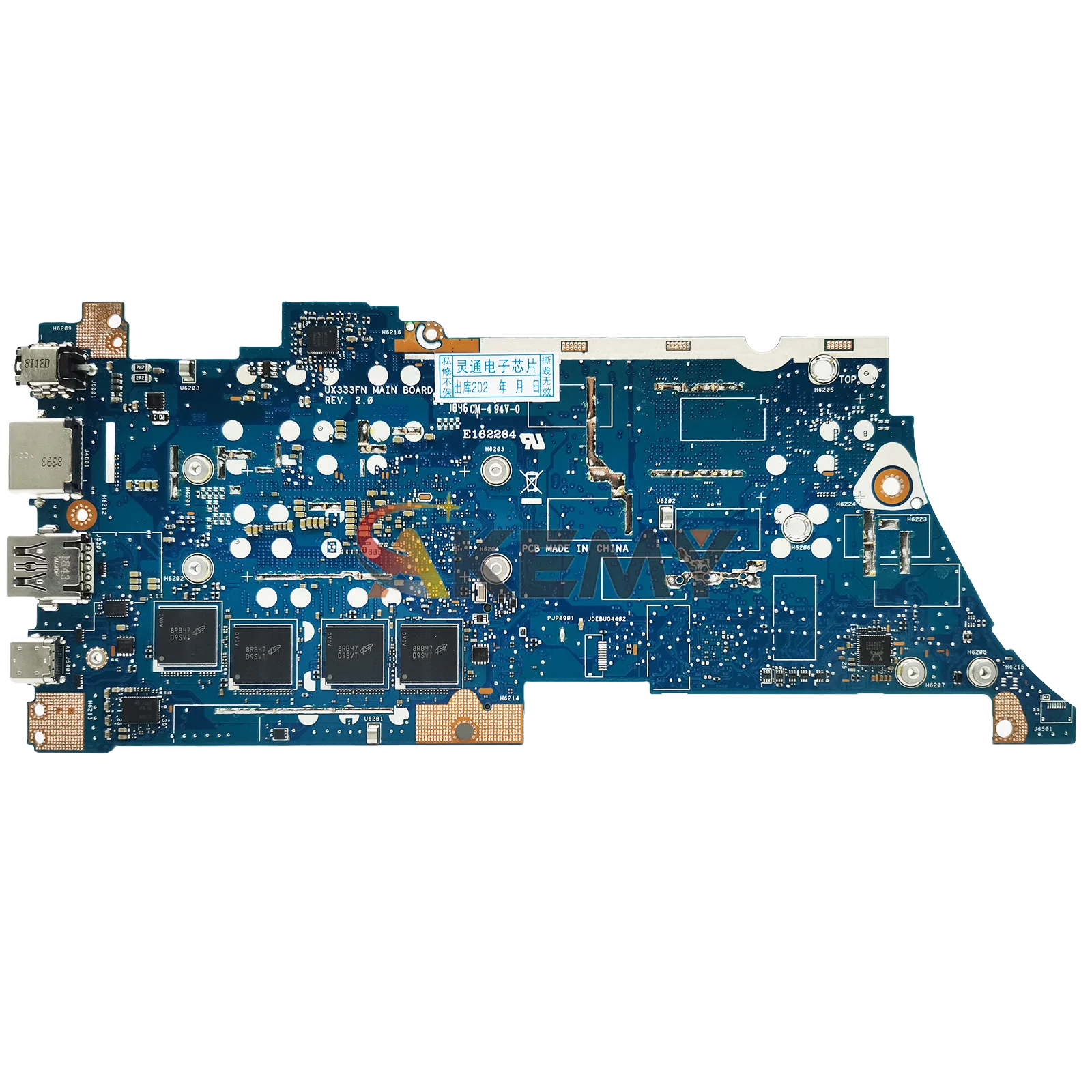 Placa base para ordenador portátil UX333FA para ASUS ZenBook UX333F U3300F BX333F RX333F UX333FA UX333FN placa base para portátil con CPU I3 I5 I7 stk - imagen 2