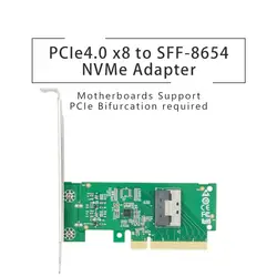 Adaptador PCIe a SlimSAS NVMe para SSD