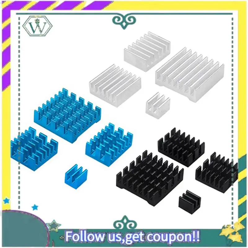 Nuevo para Raspberry Pi 5, disipador térmico, diseño de ajuste de CPU con Chip de respaldo adhesivo, juego de disipador de calor de refrigeración por conductividad térmica - imagen 5