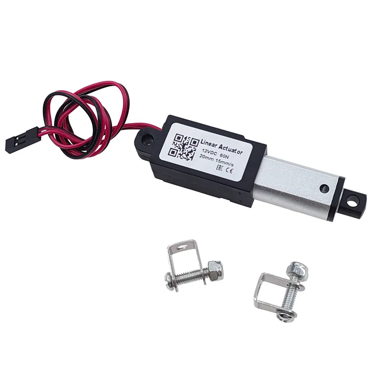 Micro actuador lineal DC 12V Motor 10/15/20/25mm carrera Mini varilla de empuje eléctrica Putter para controles remotos automatización del hogar