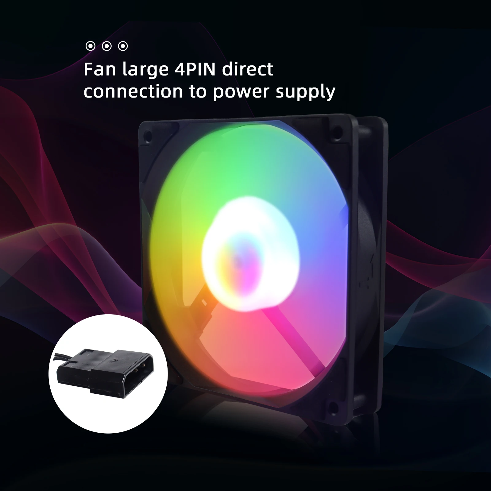 Manmu-ventilador de refrigeración por aire para PC, Enfriador de juegos de 4 pines, 120mm, RGB, LED, gran promoción - imagen 4