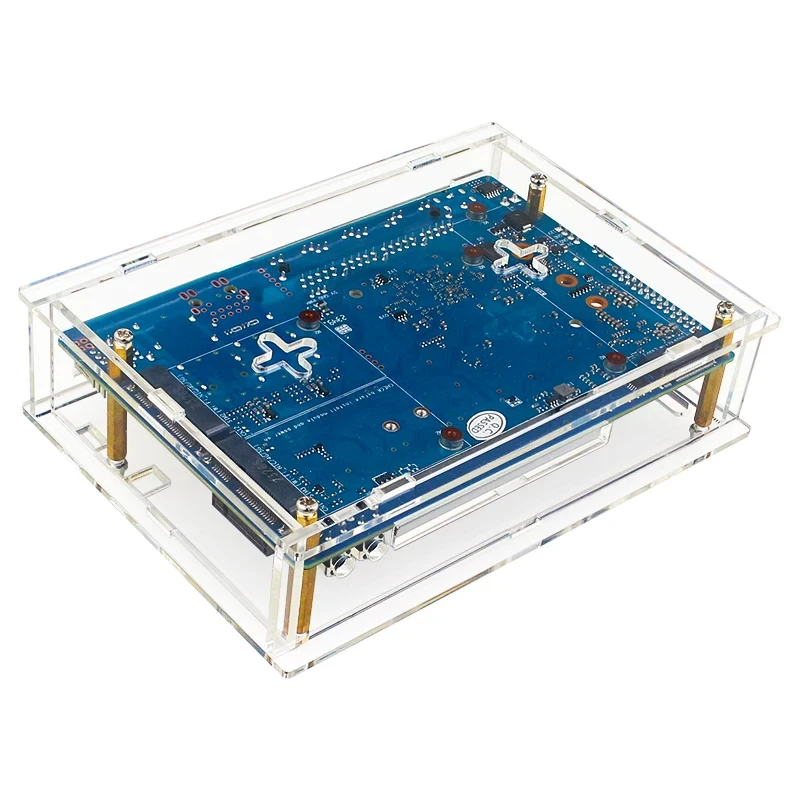 Banana Pi-carcasa acrílica BPI-R4, carcasa transparente opcional, ventilador PWN, radiador, enfriador pasivo activo para R4 - imagen 4