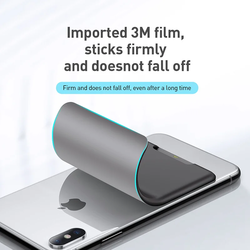 Baseus-funda de silicona para tarjetas de teléfono, funda trasera para teléfono móvil, tarjetero, tarjetero de identificación, funda delgada adhesiva para iPhone X Xs XR Samsung - imagen 3