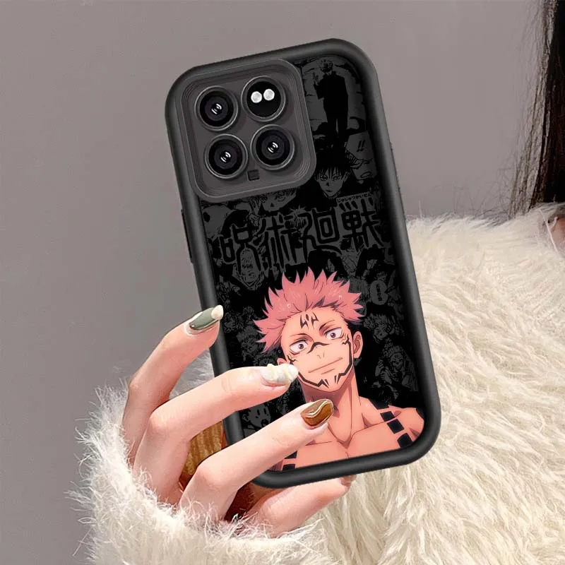 Jujutsu Kaisen Yuji Sukuna funda para Xiaomi Mi 17 15 14 13 12 11 12T 13T 14T Pro Max Lite NE 5G caja de teléfono con escalera ocular - imagen 4