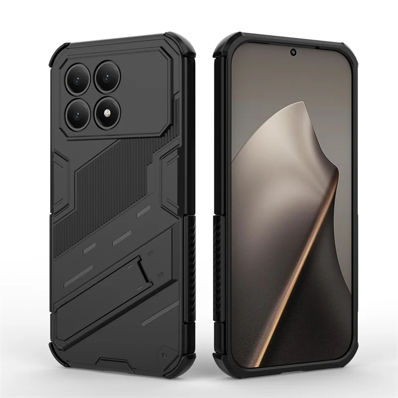 Para Poco F8 Pro funda Poco F8 Pro funda Coque Fundas armadura a prueba de golpes soporte duro PC teléfono parachoques para Poco F8 Pro