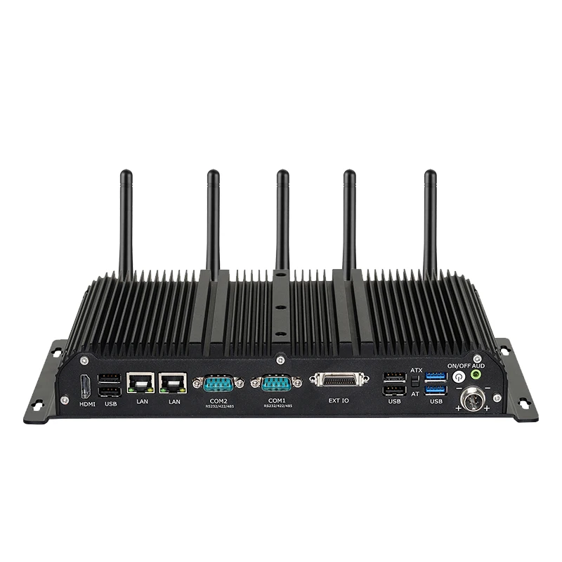 IPC industrial sin ventilador i7-1255U 2x COM RS232/422/485 2x 2.5GbE WiFi 4G/5G LTE 4x RS232 GPIO LVDS eDP DC9V-36V Win10/11 Linux - imagen 2