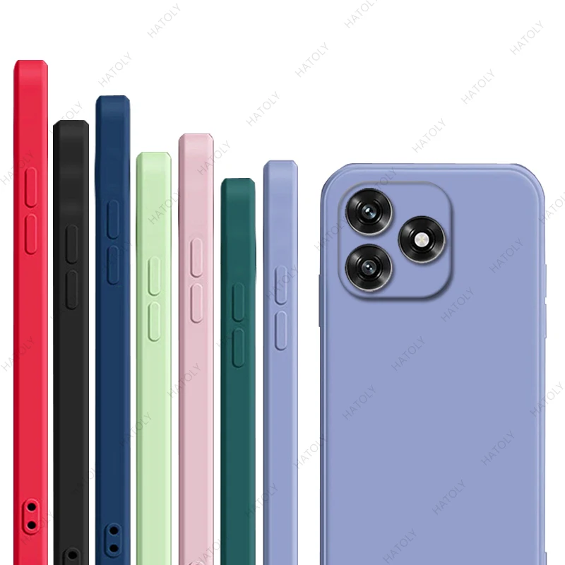 Para Honor X5c Plus Funda para Honor X5c Funda de teléfono de silicona líquida Original para Honor X5c Plus Protector чехол Funda trasera - imagen 2