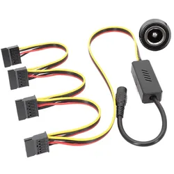 Cable SATA/IDE 12 V a 5 V con conector DC 5,5 × 2,5 mm