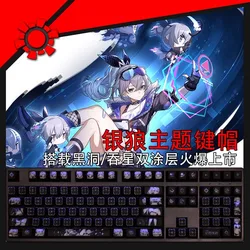 Teclas Silver Wolf Honkai Star Rail – Keycaps para Logitech Razer Corsair Retroiluminados