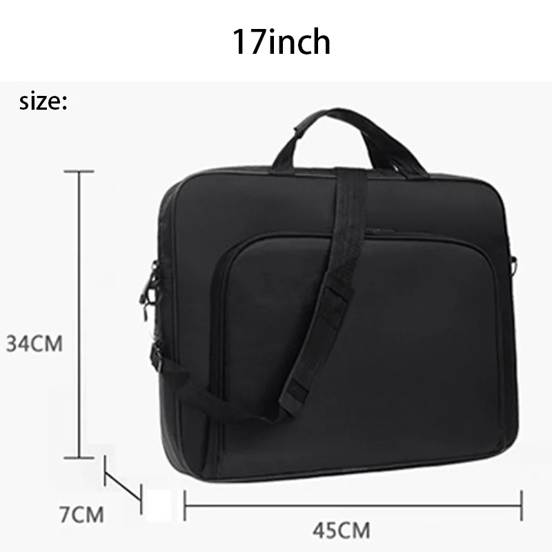 Bolso para ordenador portátil de oficina de negocios de 15,6/17 pulgadas, bolso de hombro tipo bandolera de mano de gran capacidad para hombres, maletín ejecutivo, gran oferta - imagen 5