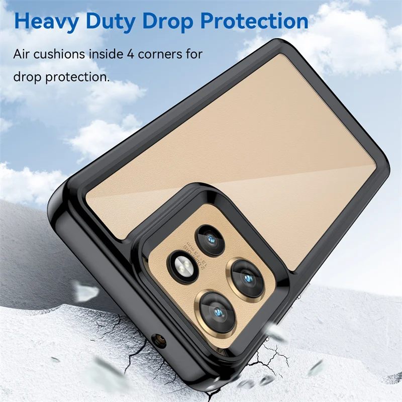 Funda transparente colorida de TPU para Moto Edge 50 Neo Moto Edge 50 Pro Fusion Ultra 2024 funda protectora transparente Fundas Coque Capa - imagen 4