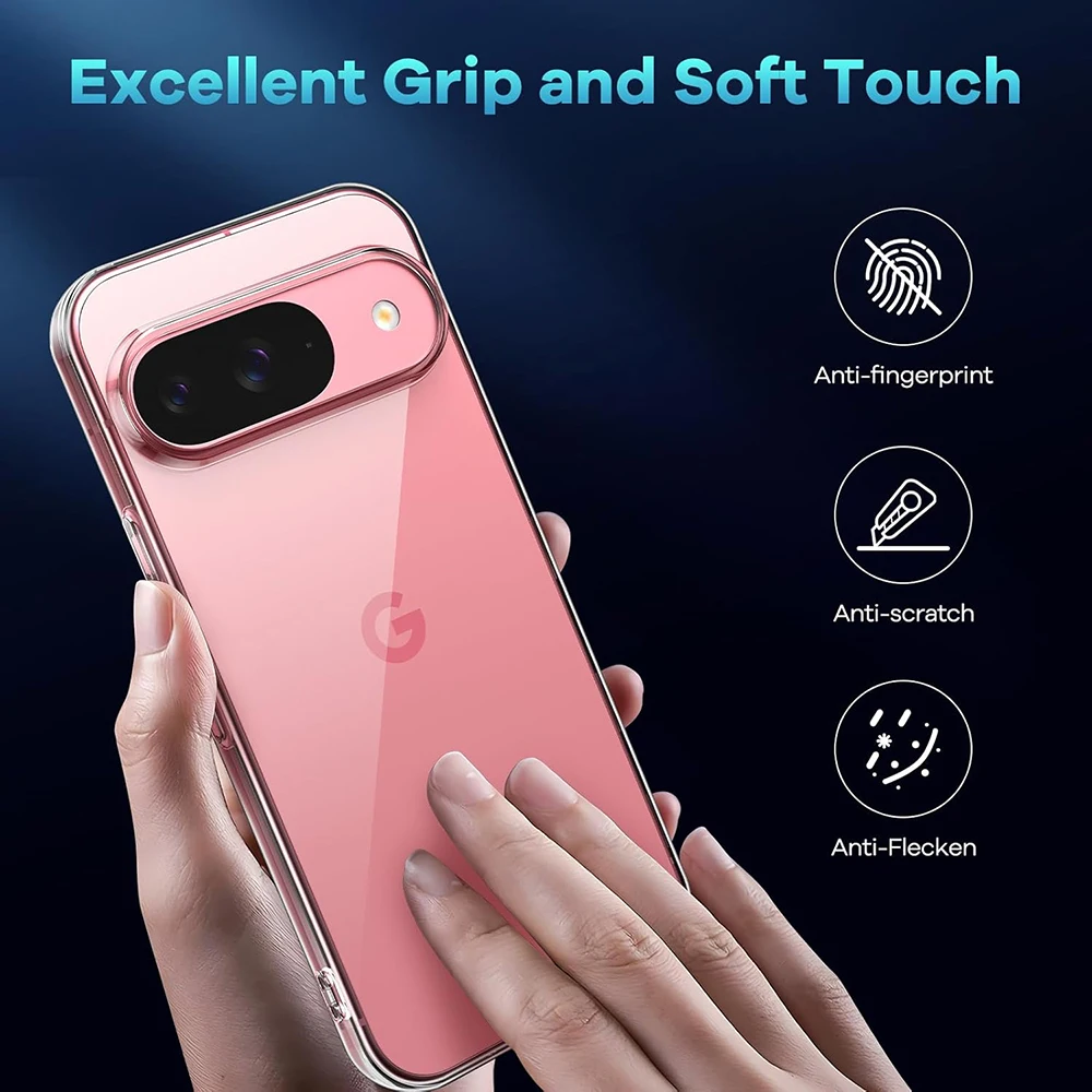 Funda suave de silicona ultrafina para Google Pixel 9 Pro XL, funda trasera transparente para Google 9A 9 A 9ProXL, carcasa a prueba de golpes - imagen 5