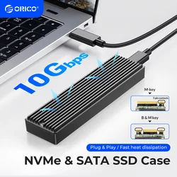 ORICO Carcasa USB-C 3.2 Gen 2 para SSD M.2 NVMe/SATA