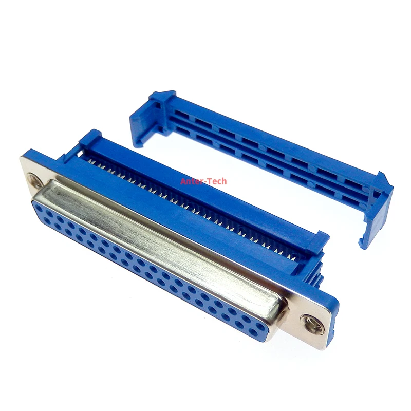 5 uds DIDC37 DB37 puerto serie hembra macho IDC engarzado tipo D-Sub RS232 COM conectores 37pin enchufe 37p adaptador para cable de cinta - imagen 2