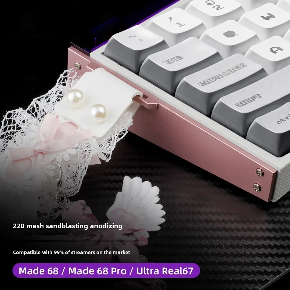 Hebilla de placa lateral modificada MADE68 para cinta de teclado Real67, placa lateral de aleación de aluminio modificada, procesamiento de Control numérico