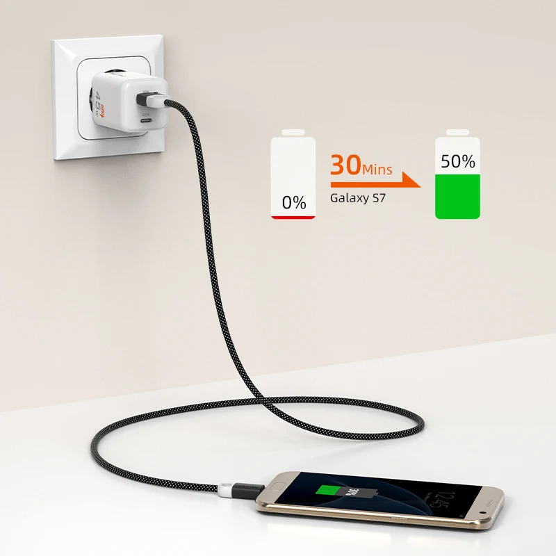 Cable Micro USB CABLETIME 3A Cable USB de carga rápida para Xiaomi 11 Redmi 4X Note 3a Cable de datos del cargador USB Cable de teléfono móvil - imagen 2