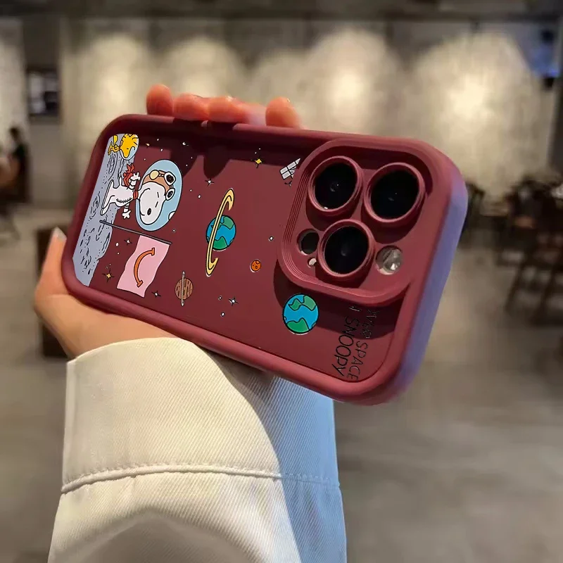 Funda de teléfono para Xiaomi MI 14T Pro 13T 12T 13 12 11 Lite 5G NE 15 POCO X7 X3 X5 X6 F5 Pro F3 X5 X4 GT F4 M3 M6 Pro cubierta Snoopy - imagen 4